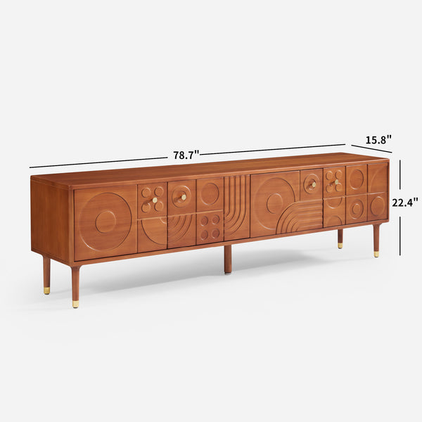 Athena Carved Media Console (79")