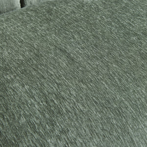 Velaf Green Chenille Curved Channeled Sofa (87'')