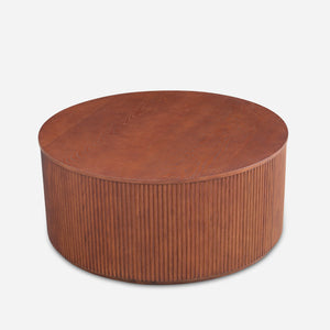 Esmond Fluted Round Lift-Top Coffee Table (35")