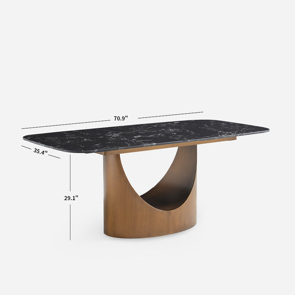 Arcstone Rectangle Dining Table (71'')