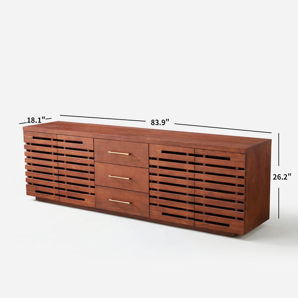Elara Slatted Media Console (84")