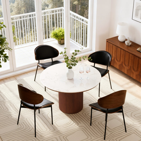 Esmond Fluted Round Dining Table (47")