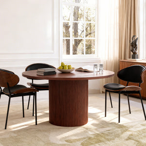 Esmond Fluted Round Dining Table (47")