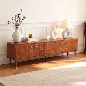 Athena Carved Media Console (79")