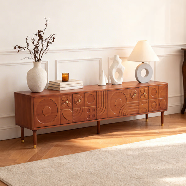 Athena Carved Media Console (79")