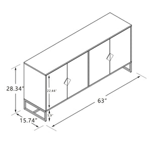 Modern Square Handle Buffet (63'')