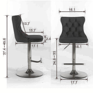 Vintage Velvet Bar & Counter Stools (Set of 2)