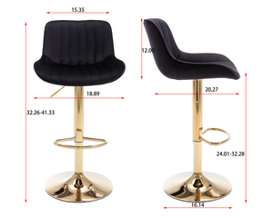 Adjustable Bar & Counter Stools (Set of 2)