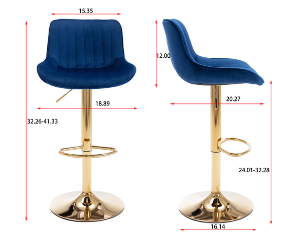 Adjustable Bar & Counter Stools (Set of 2)