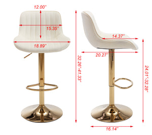 Adjustable Bar & Counter Stools (Set of 2)