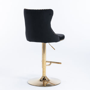 Vintage Velvet Bar & Counter Stools (Set of 2)