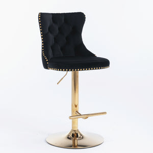 Vintage Velvet Bar & Counter Stools (Set of 2)