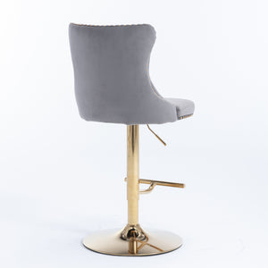 Vintage Velvet Bar & Counter Stools (Set of 2)