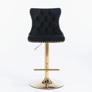 Vintage Velvet Bar & Counter Stools (Set of 2)