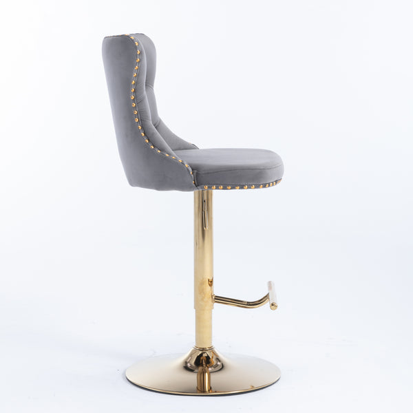 Vintage Velvet Bar & Counter Stools (Set of 2)