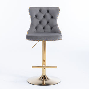 Vintage Velvet Bar & Counter Stools (Set of 2)