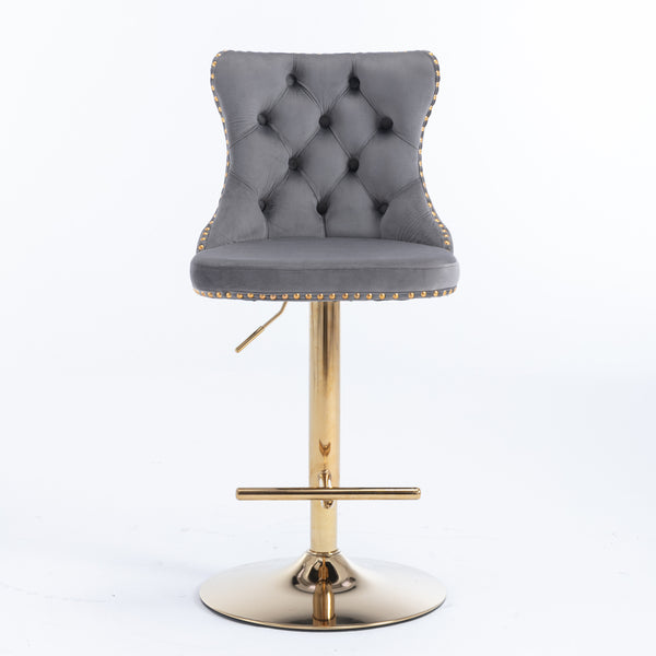 Vintage Velvet Bar & Counter Stools (Set of 2)