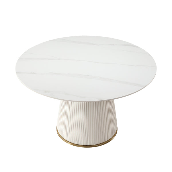 Round Sintered Stone Top Dining Table (53'')