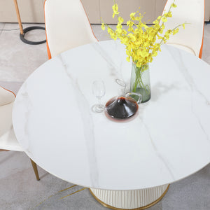 Round Sintered Stone Top Dining Table (53'')