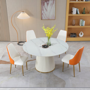 Round Sintered Stone Top Dining Table (53'')
