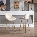 Metal Base Bar & Counter Stools (Set of 2)