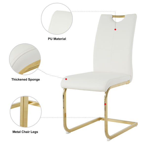 Modern Armless Dining Chairs (Set of 2)