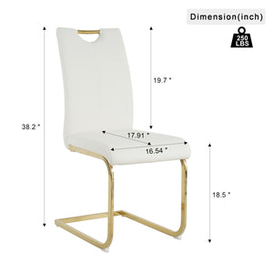 Modern Armless Dining Chairs (Set of 2)