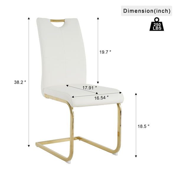 Modern Armless Dining Chairs (Set of 2)