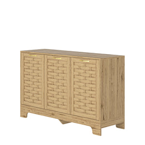 Rustic 3-Door Wood Buffet (47'')