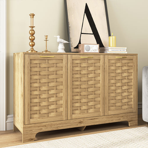 Rustic 3-Door Wood Buffet (47'')