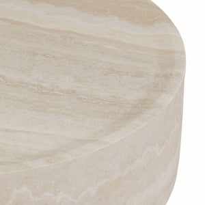Round Marble-Pattern Coffee Table (31'')