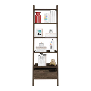 Mid-century Modern Ladder Bookcase (70'')