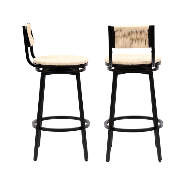 Paper Rope Bar & Counter Stools (Set of 2)