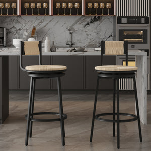 Paper Rope Bar & Counter Stools (Set of 2)