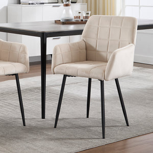 Modern Velvet Dining Chairs (Set of 2)