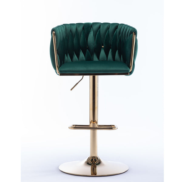 Velvet Swivel Bar & Counter Stools (Set of 2)