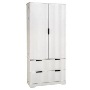 Modern Fluted Buffet Cabinet (71'')
