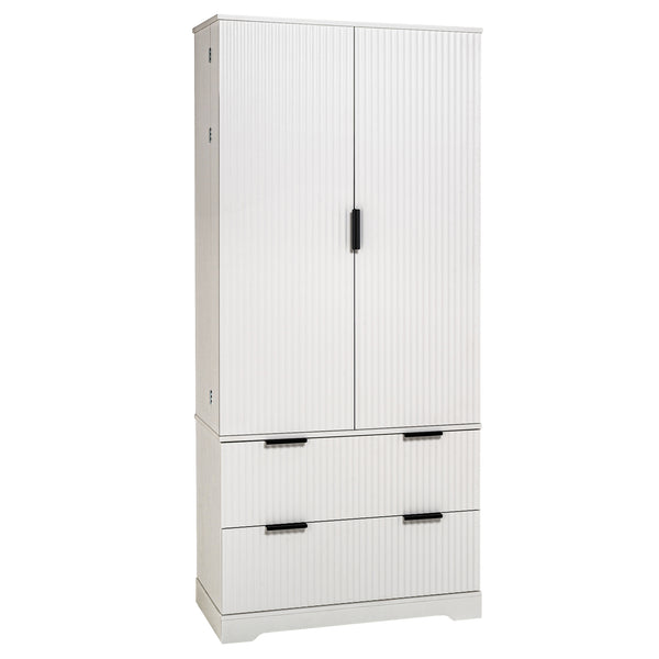 Modern Fluted Buffet Cabinet (71'')
