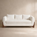 Maeve White Modern Sofa (86")