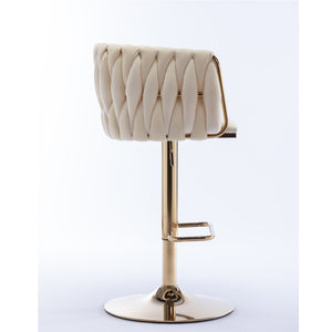 Velvet Swivel Bar & Counter Stools (Set of 2)