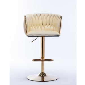 Velvet Swivel Bar & Counter Stools (Set of 2)