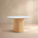 Esmond Fluted Round Dining Table (47")