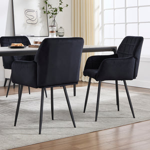 Modern Velvet Dining Chairs (Set of 2)