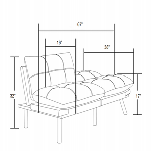 Folding Sleeper Sofa (70'')