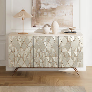Geometric Textured Buffet (59'')