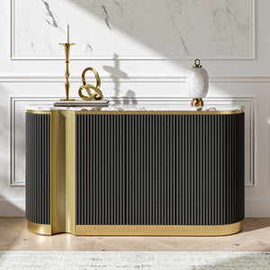 Oval Grooved Buffet (62'')