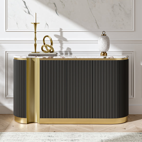 Oval Grooved Buffet (62'')