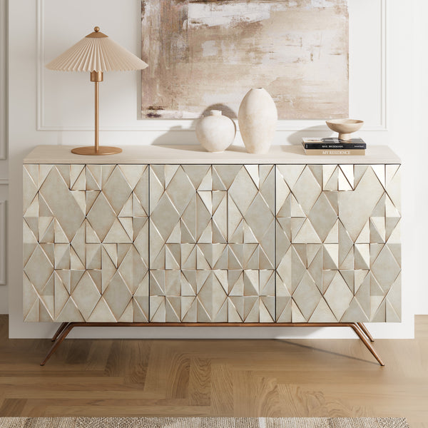 Geometric Textured Buffet (59'')