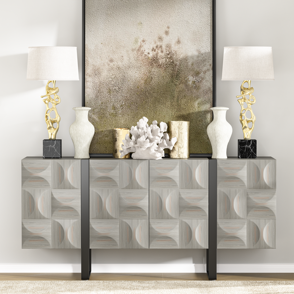 Antique 4-Door Sideboard (67'')