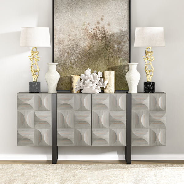 Antique 4-Door Sideboard (67'')